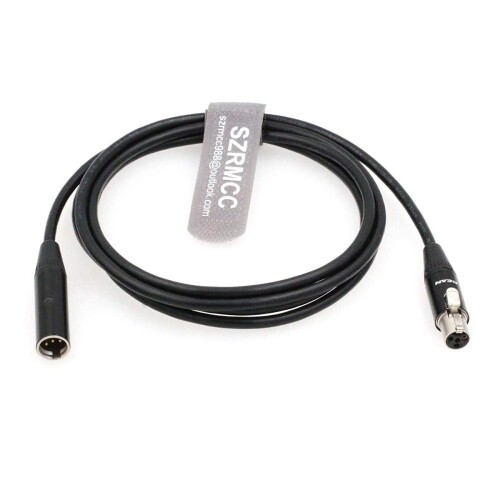 SZRMCC Shureヘッドセットマイク用ミニXLR4ピンTA4Mオス-TA4Fメスオーディオ延長ケーブル