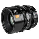 VILTROX シネマレンズ Sony Eレンズ S 56mm T1.5 E APS-C 標準 大口径 Eマウント 単焦点 交換 プライムレンズ MF マニュアルフォーカス 軽量 映画 CM Youtube撮影 Vlog ビデオ 撮影用に適用 日本語説明書