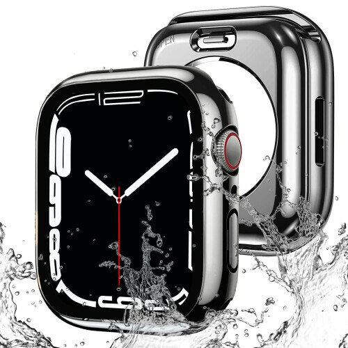 AMAPC for Apple Watch ケース 360度全面防水 バンド 水泳・スポーツ専用 ガラスフィルム 一体型 apple watch 用 カバー 360フルボディ防水 アップルウォッチ ケース Apple Watch Series 9/8/7 41mm対応 光沢