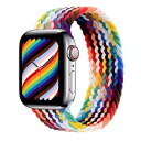 コンパチブル apple watch アップルウォッチ用バンド iwatch 柔らかいシリコーン糸混紡リサイクルヤーン素材 ブレイデッドソロループ 編組バンド apple watch ultra3/ultra2/ultra/10/9/8/7/6/5/4/3/2/1/SEに