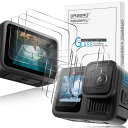Newzerolfor GoPro HERO13 Black強化ガラスフィルム 背面+液晶+レンズ各3枚GoPro 13 液晶保護フィルム
