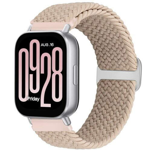 (Bcuckood) 編み込み腕時計バンド Redmi Watch 5 Active/Redmi Watch 5 Lite対応 22mm クイックリリース ソロループ 調節可能 伸縮性ナイロン スポーツバンド Redmi Watch 5 Active/Watch 5 Lite交換用ストラップ