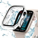 AIYYXX アップルウォッチ カバー40mm 44mm 41mm 45mm対応 アップルウォッチ 本体 防水 一体型 新デザイン 3D直角エッジ 超薄型 PC+ガラス素材 高透過率apple watch カバーキズ防止 簡単に取り付け・
