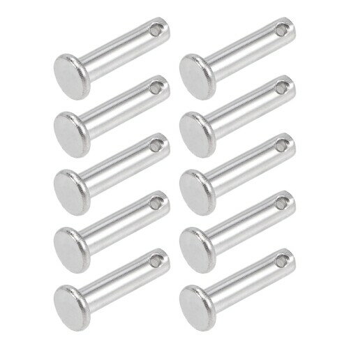 METALLIXITY クレビスピン 4 mm x 16 mm 20個 単穴 フラットヘッド 304ステンレス鋼 ファスナーピン 金..