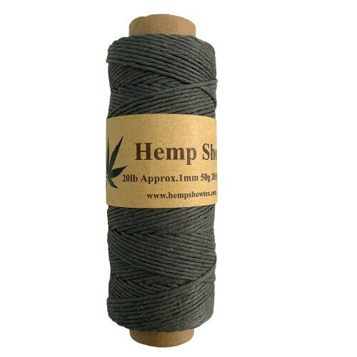 Hemp twine 麻紐 62m巻 2020シリーズ (1mm 50g 62m グレーGray)