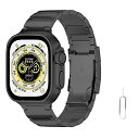 コンパチブル for Apple watch バンド チタニウム アップルウォッチ用バンド 軽量 コンパチブル apple watch series Ultra3/Ultra2/Ultra/10/9/8/7/6/5/4/3/2/1 38mm 40mm 41mm 42mm 44mm 45mm 46mm 49mm 調節工具付き