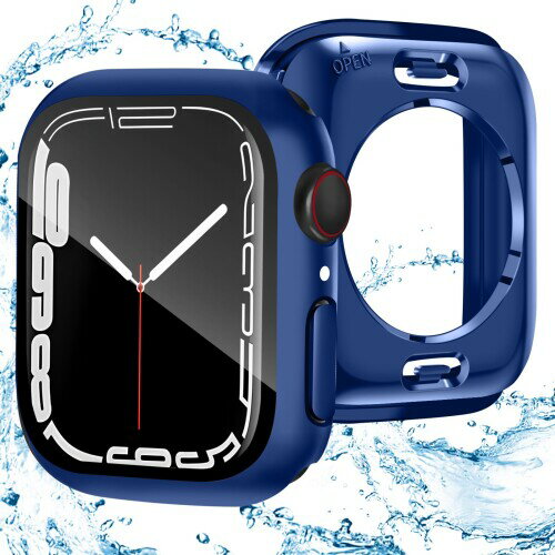 CABOBE 対応 アップルウォッチ カバー 44mm IP68 防水ケース 360 アップルウォッチSE2/SE/6/5/4 ケース Apple Watch SE2/SE/6/5/4 ケース 対応 Apple Watch カバー ガラスフィルム 一体型 PC素材 耐衝撃 全面保