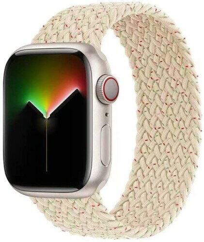 コンパチブル for apple watch バンド 軽量設計 通気性 アップルウォッチ用バンド iwatch バンド 柔らかいシリコーン糸混紡リサイクルヤーン素材 ブレイデッドソロループ apple watch Ultra3/Ultra2/U