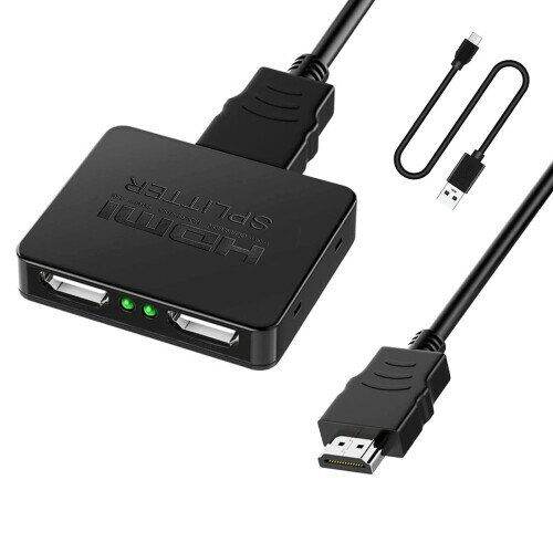 HDMI 分配器 1入力 2出力 yangoo 同時出力 HDMI スプリッター ハブ 2画面 hdmi 増設 オーディオ同期 4K..