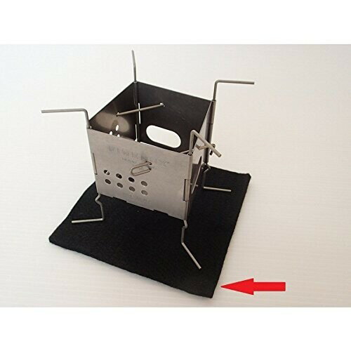 カーボンフェルト 23cmX23cmX2.8mm 耐火 アウトドア 卓上コンロ防火に