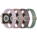 Knossen コンパチブル アップルウォッチ バンド ナイロン 49mm 45mm 44mm 42mm Apple Watch バンド 伸縮性 アップルウォッ...