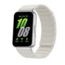 Hinnwer シリコン バンド Samsung Galaxy Fit3 対応 スマートウォッチ 磁気 シリコン 時計ベルト マグネット スポーツ 交換バンド 柔らかい 防水 替えベルト 通気 長さ調節 交換ストラップ ギャ