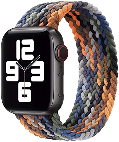コンパチブル apple watch バンド iwatch バンド ブレイデッドソロループ 編組バンド apple watch Ultra/8/7/6/5/4/3/2/1/SEに対応 アップルウォッチ バンド 38MM/40MM/41MM、42MM/44MM/45MM/49MM