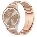Lamshaw for Garmin vivomove Trend バンド, ステンレス製 メタル ベルト 交換バンド 対応 GARMIN (ガーミン) Venu Sq 2/Venu Sq/Venu/Venu 2 Plus/Approach S12/Approach S40/Approach S42/D2 Air/Forerunner 245/Forerunner 55/Forerunner(2)