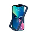 RhinoShield (iPhone 13 mini) CrashGuard NX バンパー ケース 耐衝? 米軍MIL規格 衝撃吸収 傷 指紋 防止 薄型 軽量 SGS認証 - ネイビーブルー