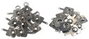 オーディオファン 電池ばね DIY用 電池接点部品 10ペア 13.5mm×11.5mm