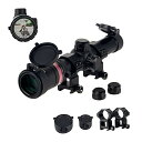 FOCUHUNTER 1.5-6X24mm ショートスコープ タクティカル 可変1.5-6倍ズーム スコープ テレスコープサイト ウィーバー/ピカティニーレール...