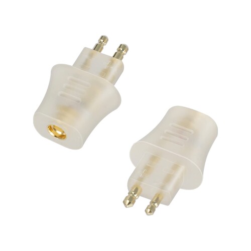 okcsc GFX-MMCX 変換コネクター コネクターキット Fostex用 2Pinコネクタ(オス) - MMCXコネクタ(メス) 2個セット 透明