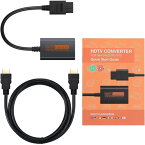 N64 to HDMI 変換コンバーター N64 / GameCube/SNES to HDMI 変換アダプター 720P出力対応 伝送損失なし HDMIケーブル付属