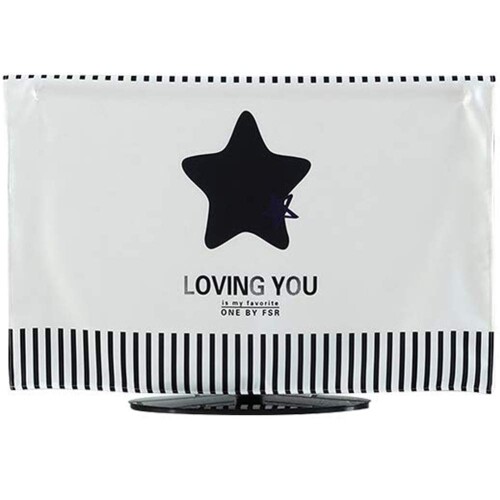 IKENOKOIテレビカバー 防塵カバー 液晶テレビカバー 可愛い 欧米風 60インチ(139X88cm 星)