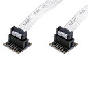 Treedix 2PCS JTAG 開発ボード IDC ケーブル 変換アダプタ ブレイクアウトボード 変換基板 2x5 10ピン 2.54mm 両端コネクタ I...