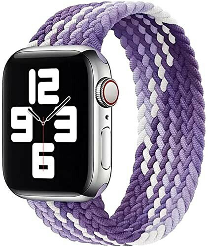 コンパチブル apple watch アップルウォッチ用バンド iwatch 柔らかいシリコーン糸混紡リサイクルヤーン素材 ブレイデッドソロループ 編組バンド apple watch ultra3/ultra2/ultra/10/9/8/7/6/5/4/3/2/1/SEに