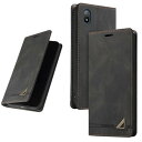UnivoColors Sony Xperia ACE III (SO-53C/SOG08) 手帳型ケース 高級合皮 スタンド機能 カード収納 マグネット式 TPUソフトカバー 全面保護 カメラ保護 衝撃吸収 RFIDブロッキング おしゃれ カバー(ブラ