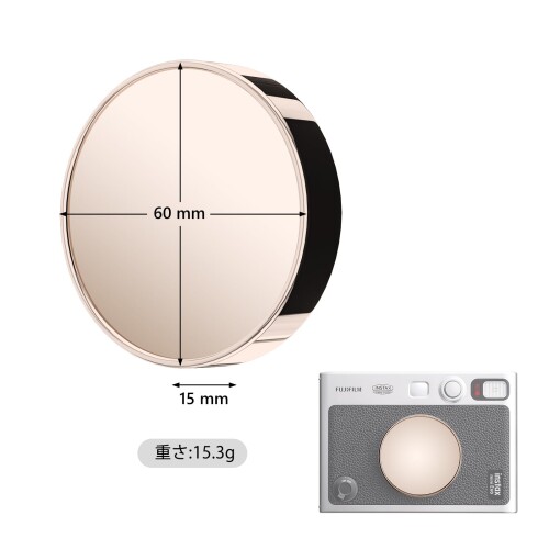 HIYQIN Fuji Mini EVOレンズキャップ、脱落防止ストラップ付き ワンタッチ式 カメ...