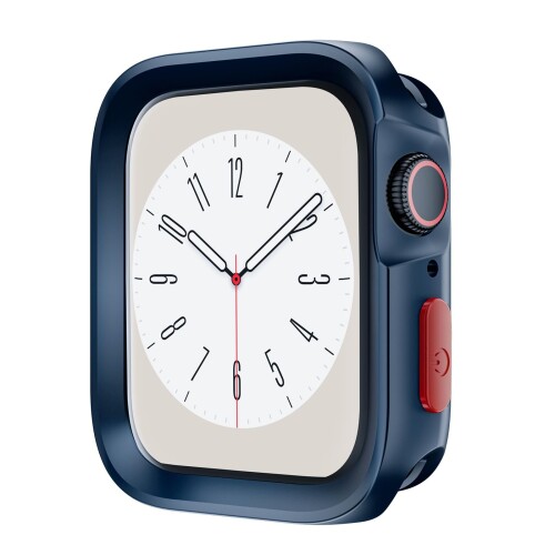 MTRRISE Apple Watch ケース 40mm41mm 対応 落下 衝撃 吸収 簡易着脱 シンプル スリム 軽量 保護カバー アップルウォッチケース シン (40mm41mm, ダークブルー)