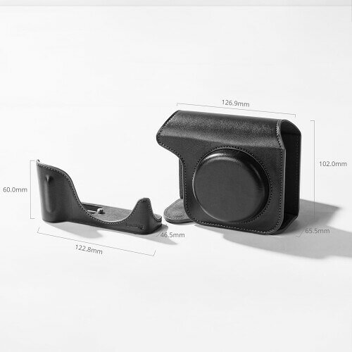 SmallRig カメラ用レザーケージキット PowerShot V1用ハーフレザーケース フリップ...