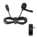 UKATOF Insta360 X4用マイク軽量ネッククリップマイク有効ノイズ低減録音マイクType-Cマイククリップ