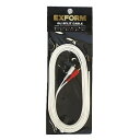 EXFORM iDJ SPLIT CABLE ヘッドホン出力用分岐ケーブルRCA-PX2-3M 高音質OFCハイファイケーブルで、信頼のMADE IN JAPAN 片側3.5ステレオミニプラグで、もう片側はRCA赤白ピンピンプラグ仕様、長さ3m 接点導電性脳の高い金メッキ処理コネクター RCA側は好みの位置まで2本に裂くことができ、左右に位置するスピーカーへの接続時にも対応 フレキシブルなケーブルの柔らかさと軽さ、プラグのコンパクトさと軽さは、接続機器のジャック部への負荷を軽減 説明 iPad、iPhone、iPod、Tablet PC、Laptop、Smart audio、Desktop PCなどのヘッドホン出力(ステレオミニジャック)から、様々な他の機器(RCAピンピンジャック)に接続するための高音質で、便利なLRスプリット(分岐)ケーブルです。(本商品3mの他に、1m、2m、5mもあります) 商品コード59067918847商品名EXFORM iDJ SPLIT CABLE ヘッドホン出力用分岐ケーブルRCA-PX2-3M型番RCA-PX2-3Mサイズ3mカラー白※他モールでも併売しているため、タイミングによって在庫切れの可能性がございます。その際は、別途ご連絡させていただきます。※他モールでも併売しているため、タイミングによって在庫切れの可能性がございます。その際は、別途ご連絡させていただきます。