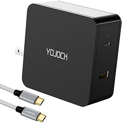 PD充電器 USB充電器 57W急速充電器 コンセント PD対応 USB-A & USB-C2ポート折りたたみ式プラグPSE技術基準MacBook Windows PC iPad iPhone Galaxy Android スマートフォンノート その他機器対応 (ブラック)