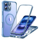 ESR iPhone 16 Plus ケース 360°全面保護 いphone16plusケース magsafe 軍用規格保護 個別レンズ保護フィルム1セット i...