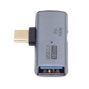 xiwai 2-in-1 USB-C Type-C - USB 3.0メス電源アダプター 100W充電ポート付き 10Gbps OTGコンバーター ノートパソコン タブレット 携帯電話(2)