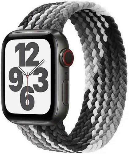 コンパチブル for apple watch バンド 軽量設計 通気性 アップルウォッチ用バンド iwatch バンド 柔らかいシリコーン糸混紡リサイクルヤーン素材 ブレイデッドソロループ apple watch Ultra3/Ultra2/U