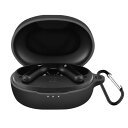 JSFOYU 対応 Anker Soundcore Life P2 mini ケース 落下防止 シリコン カバー 全面保護 軽量小型 防水 防塵 キズ防止 保護カバー (ブラック)