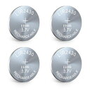 EEMB 4PACK LIR2430 充電式バッテリ 3.7 v リチウム イオン ボタン電池コイン電池イヤホン ウェアラブル デバイス時計用(2)