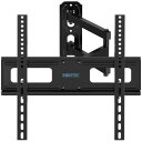 1homefurnit 壁掛けテレビ金具 26-60インチ対応 最大VESA 400x400mm 耐荷重35kg 角度調整可能 壁掛けモニター対応 TVアーム HDMIケーブル&ケーブルタイ&水平器付属(2)