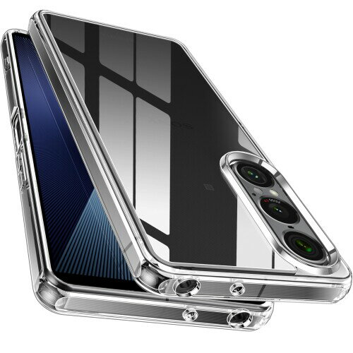 McDuLL Xperia 1 VII ケース SO-51F SOG15 XQ-FS44 クリア 2重構造 (TPU+PC) ストラップホール付き 傷防止 四隅滑り止め 耐衝撃 薄型 ワイヤレス充電 ソニーエクスペリア 1 VII カバー