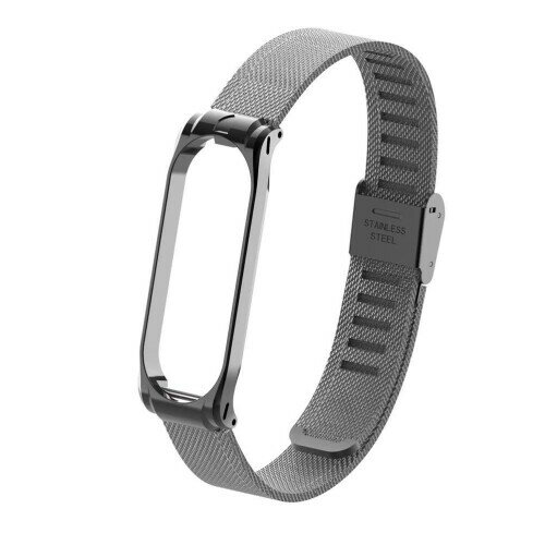 (T-BLUER) Xiaomi Mi Band 4/Mi Band 3 Strap,Xiaomi MiBand 4/MiBand 3用交換用ブレスレットメタルステンレススチールバンドリストバンドアクセサリー