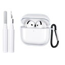 OwnestX AirPods 4 用ケース Airpods 第4世代ケース TPU製 ワイヤレス充電 対応全面保護 紛失防止 滑り止め 軽量 Airpods 4カバー 擦り傷防止 耐衝撃 カラビナ付きークリア