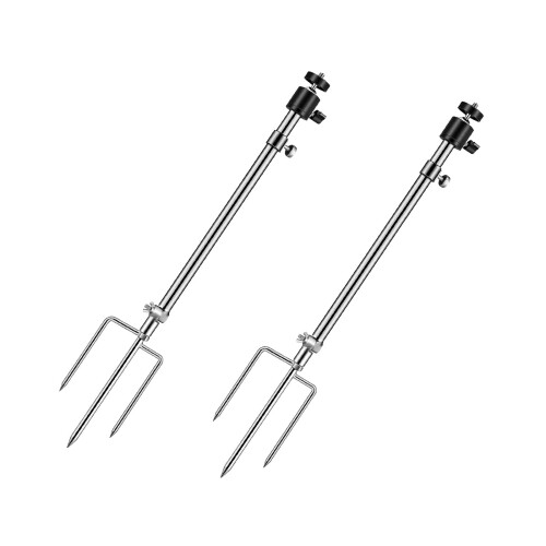 カメラスタンド 2本 固定スタンド 夜釣り用スタンド レイルカメラ固定 懐中電灯スタンド 汎用 調整可能..