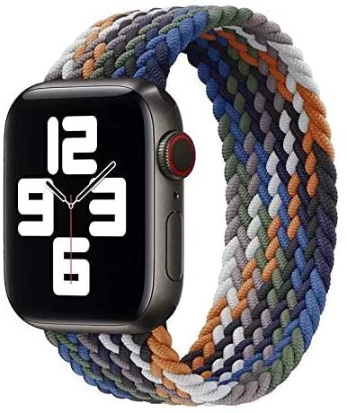 コンパチブル for apple watch バンド 軽量設計 通気性 アップルウォッチ用バンド iwatch バンド 柔らかいシリコーン糸混紡リサイクルヤーン素材 ブレイデッドソロループ apple watch Ultra3/Ultra2/U