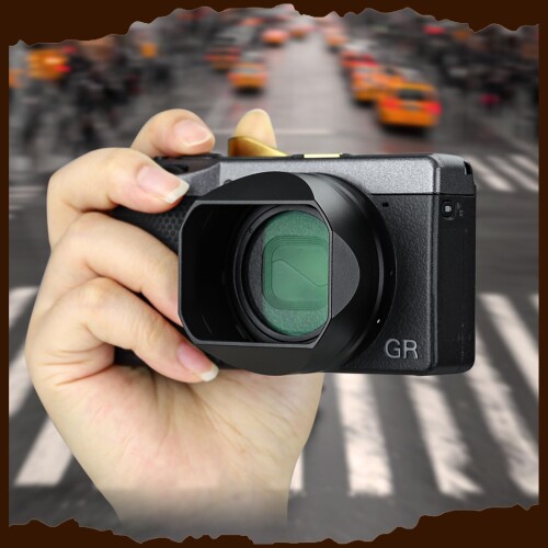 Haoge メタルスクエアレンズフード RICOH GR4 GRIV デジタルコンパクトカメラアク...