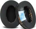 SOULWIT 冷却ジェル イヤーパッド for Sony MDR-CD900ST/MDR-7506/MDR-1ABT/RBT/RNC & ATH M50X/M40X/WS660BT/WS1100, for SteelSeries Arctis 1/3/5/7/9X/Pro/prime & HyperX Cloud/Alpha パッド ブラックゴールド