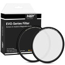 H&Y ブラックミスト 67mm EVO ブラックプロミスト 1/8 フィルターキット マグネット式 ねじ込み式両対応 薄枠 帯電防止 防汚 撥水 防傷 EB8...
