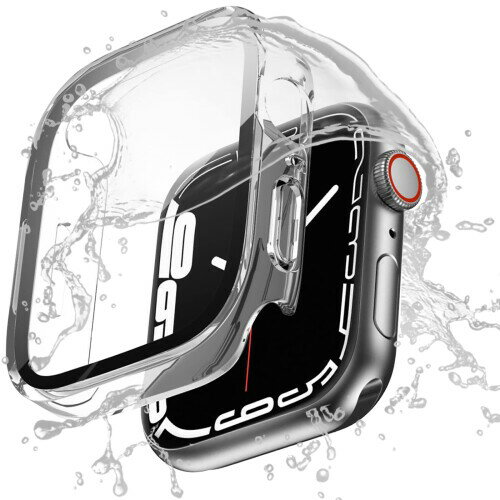 YAODLE Apple Watch ケース 44mm 対応 series se3/se2/se/6/5/4 アップルウォッチ カバー 防水・防塵 Apple Watch カバー PC素材 3D直角エッジデザイン 傷防止(44mm，光沢のクリア)