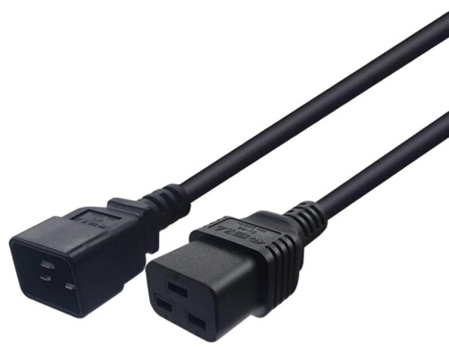 JLY 1.2M IEC320 C20 to IEC320 C19 16A-250V PDU 電源ケーブル UL規格認定 純銅芯 多重保護 耐候性 耐..
