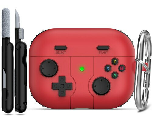 楽天まばし商店RFUNGUANGO AirPods Pro 第 2 世代/第 1 世代ケースカバー キーチェーン付き、子供男性と女性向けのゲームプレーヤーデザイン、AirPods Pro 第 2/1 世代 （2023/2022/2019） 充電ケース用ソフトシリコンケ